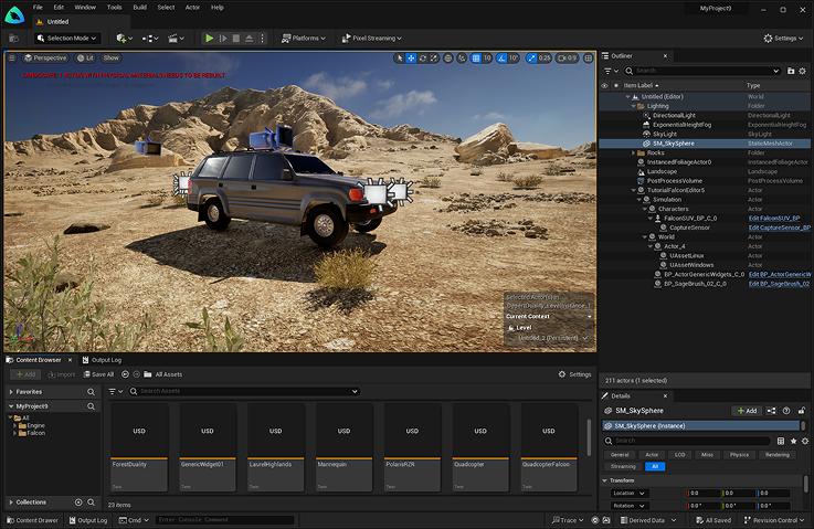 Recreated Unreal Engine UI in Figma